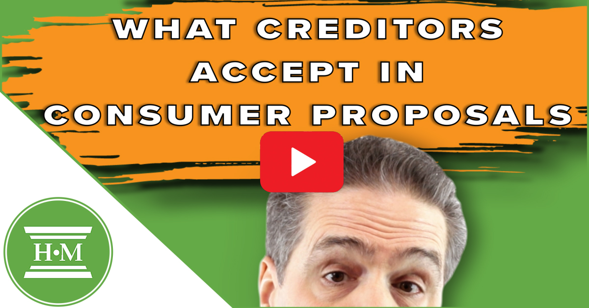 Negotiating Consumer Proposals. What Your Creditors Expect.