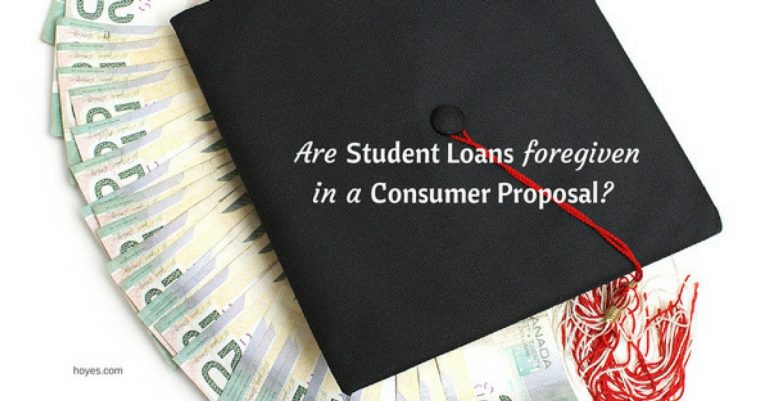 Student Loan Treatment in a Consumer Proposal