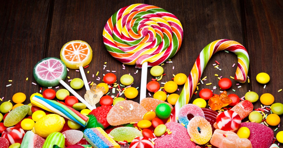 Assorted candy on a table