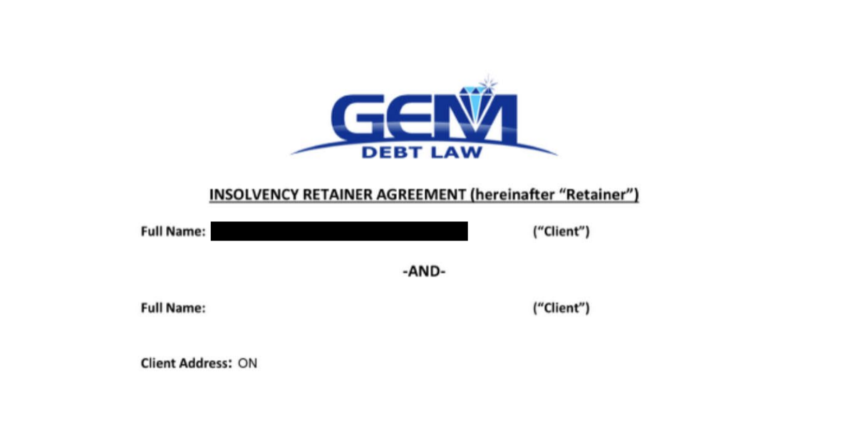 GEM Debt Law Contract Review