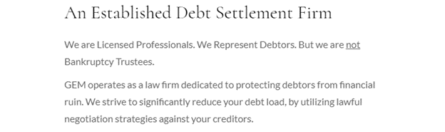 About GEM Debt Law