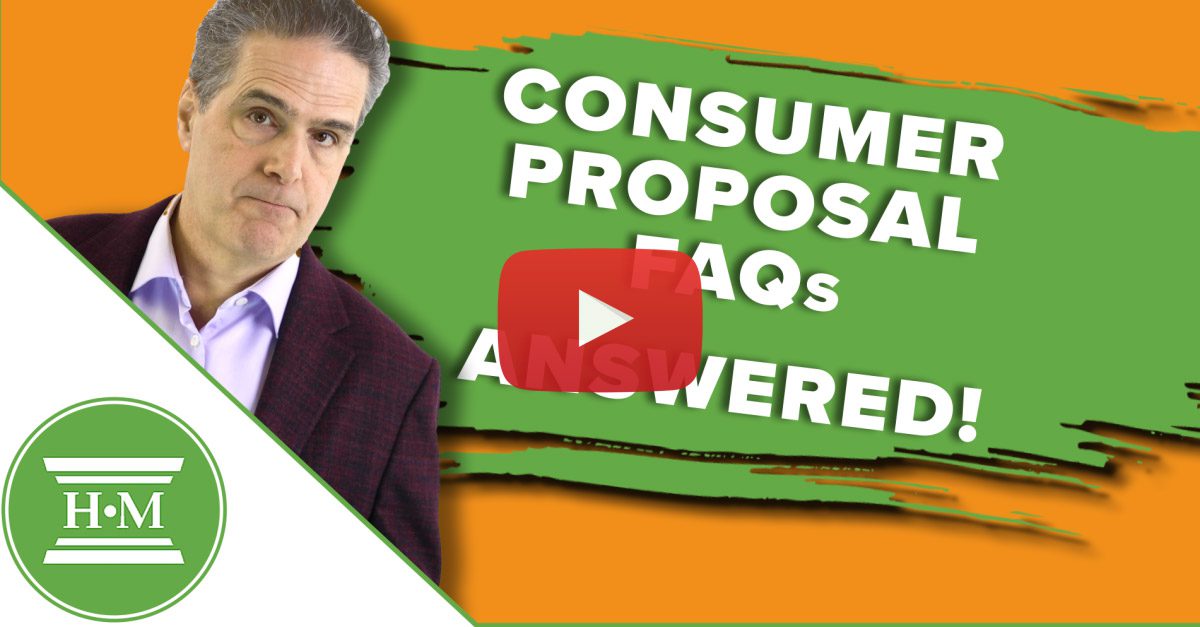 Consumer Porposal FAQs Answered Video